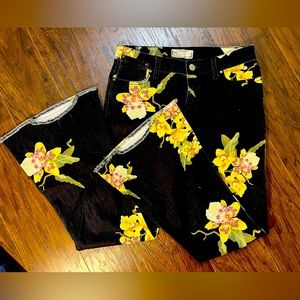 Free People printed denim